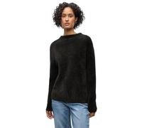 Street One Rundhalspullover Federgarn Damen Gr. 42 schwarzest braun, 78% Polyamid