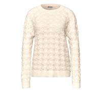 Street One - Flauschiger Strukturpullover beige - Gr. - 36