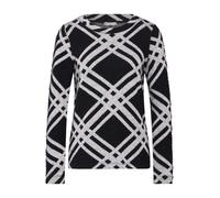 Street One - Flauschiges Langarmshirt schwarz - Gr. - 34