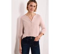 Street One Frauen 3/4-Arm Shirt mit Split Neck und Knöpfen in Rosa, Gr: 38