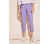 Street One Frauen 3/4 Hose mit Zipper in Lila, Gr: 34