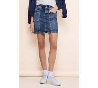 Street One Frauen 5-Pocket Jeansrock in Blau, Gr: 32