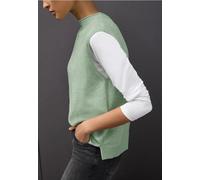 Street One Damen 3015727 Ärmelloser Pullover, Serene Green Mel, 38