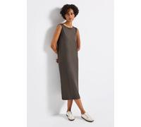 Street One Frauen Ärmelloses Rippstrukturkleid in Braun, Gr: 36