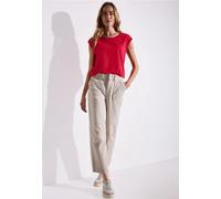 Street One Frauen Ärmelloses Shirt in Rot, Gr: 46