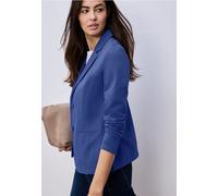 Street One Frauen Basic Blazer aus Jersey in Blau, Gr: 42