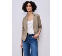Street One Frauen Basic Blazer aus Jersey in Braun, Gr: 42