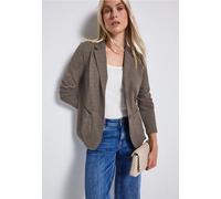 Street One Damen 2116815 Basic Blazer, Nomad Brown Mel, 46