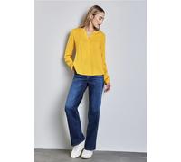 Street One Frauen Basic Bluse in Unifarbe in Gelb, Gr: 34
