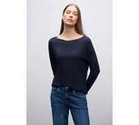 Street One Frauen Basic Dolman Pullover in Blau, Gr: 38
