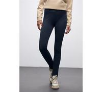 Street One Frauen Basic Leggings in Blau, Gr: 34