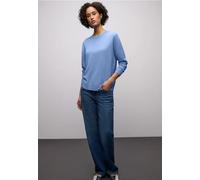 Street One Frauen Basic Pullover in Blau, Gr: 40