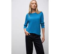 Street One Frauen Basic Pullover in Blau, Gr: 46