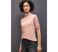 Street One Damen 3228395 Basic Rollkragen-Shirt, Faded Rose, 42