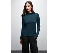 Street One Frauen Basic Rollkragenshirt in Türkis, Gr: 38