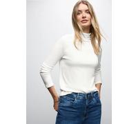 Street One Damen 3228395 Basic Rollkragen-Shirt, Off White, 42