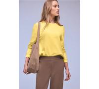 Street One Frauen Basic Sweatshirt in Gelb, Gr: 38