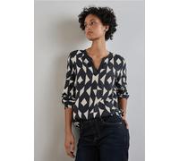 Street One Frauen Bedruckte Bluse in Blau, Gr: 36