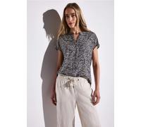 Street One Frauen Bedruckte Bluse in Blau, Gr: 36