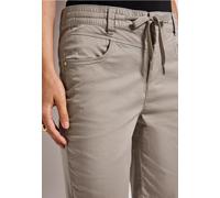 Street One Frauen Bermuda mit String-Detail in Beige, Gr: 34