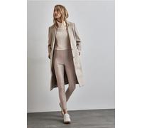 Street One Frauen Beschichtete Leggings in Beige, Gr: 42