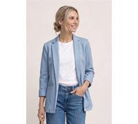 Street One Frauen Blazer im langen und offenen Schnitt in Blau, Gr: 34