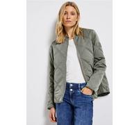 Blouson STREET ONE, Damen, Gr. 36, grün (fresh sage), Stoff, Obermaterial: 55% Polyester, 45% Polyamid; Futter: 100% Polyester; Füllung: 100% Polyester, unifarben, casual, normal normal, hoch geschlos