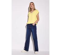 Street One Frauen Bluse in Unifarbe in Gelb, Gr: 34