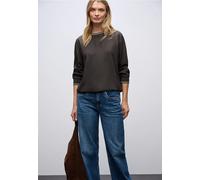 Street One Frauen Bluse mit Tape Details in Braun, Gr: 38