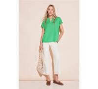 Street One Frauen Blusenshirt in Unifarbe in Grün, Gr: 46