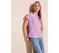 Street One Frauen Blusenshirt in Unifarbe in Rosa, Gr: 44