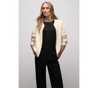 Street One Frauen Cardigan im Blouson-Look in Beige, Gr: 38