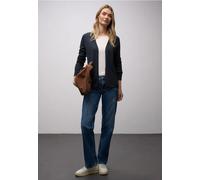 Street One Frauen Cardigan in Unifarbe in Blau, Gr: 40