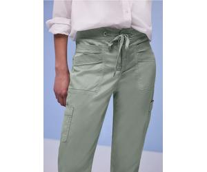 Street One Frauen Cargo Joggpants in Grün, Gr: 46
