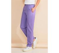 Street One Frauen Casual Fit Hose in Lila, Gr: 36