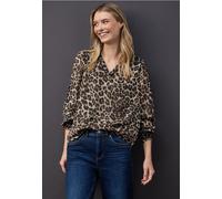 Street One Frauen Chiffon Tunika mit Tape in Beige, Gr: 42