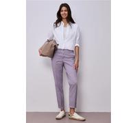 Street One Frauen Chino im Casual Fit in softer Qualität in Lila, Gr: 44