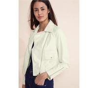 Street One Frauen Coole Bikerjacke in Beige, Gr: 34