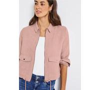 Street One Frauen Cordjacke mit Zipper in Rosa, Gr: 42