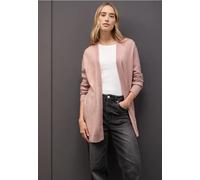 Street One Frauen Cosy Cardigan mit Rollkante in Rosa, Gr: 46