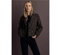 Trenchcoat STREET ONE, Damen, Gr. 42, teddy braun, Stoff, Obermaterial: 100% Polyester; Futter: 100% Polyester, normal normal, V-Ausschnitt, abgesteppt, Mäntel (44542243-42) teddy braun