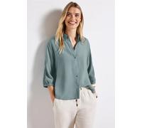 Street One Frauen Dolman Hemdbluse in Blau, Gr: 36