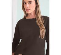 Strickpullover STREET ONE, Damen, Gr. 34, molten earth, Stoff, 60% Viskose, 40% Baumwolle, unifarben, comfort fit normal, U-Boot-Ausschnitt, Bündchen, Pullover Strickpullover, mit Strick-Detail (59012