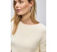 Street One Frauen Federgarn Pullover in Beige, Gr: 46