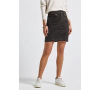 Minirock STREET ONE, Damen, Gr. 42, braun (deep roast braun), Web;Stoff, 98% Baumwolle, 2% Elasthan, unifarben, Casual, normal mini, Röcke, in Cord-Optik (82373317-42) deep roast braun