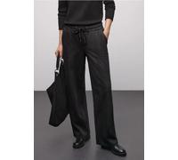 Street One Frauen Fishbone Jacquard Hose in Schwarz, Gr: 46