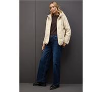 Fellimitatjacke STREET ONE, Damen, Gr. 40, pastel sand, Stoff, Teddy Obermaterial: 100% Polyester; Softshell-Details: 100% Polyester; Futter: 100% Polyamid, unifarben, normal normal, ohne Ausschnitt,