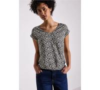 Street One Frauen Gemusterte Bluse in Blau, Gr: 46