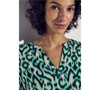 Street One Frauen Gemusterte Bluse in Grün, Gr: 40