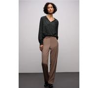 Street One Frauen Gemusterte Tunika in Schwarz, Gr: 46